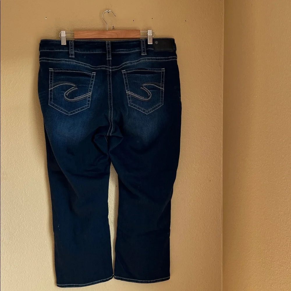 Silver Suki  Jesns Mid Capri 18 - Picture 3 of 13